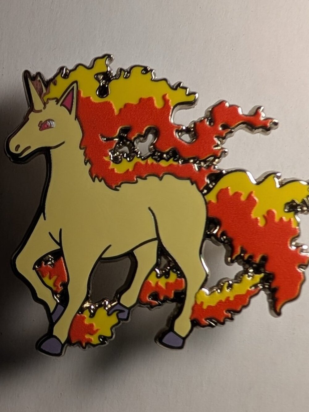 Pokemon TCG Rapidash Enamel Pin Official Nintendo Collectible Lapel Badge